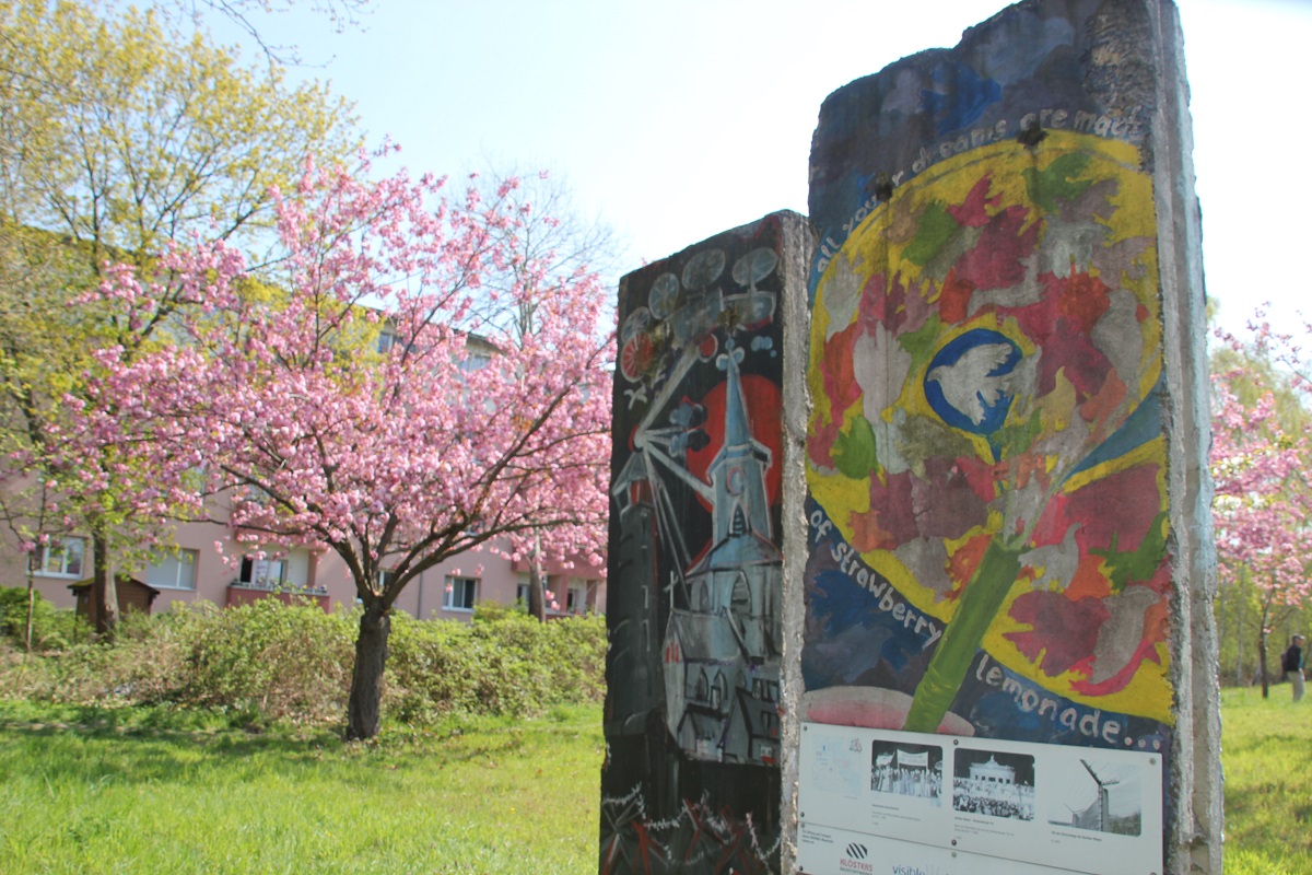Mauerreste Kirschbluetenallee Teltow