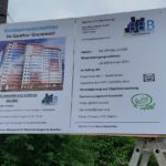 Baustellen Infoschild MyGruni Kundgebung erster Mai Grunewald Berlin
