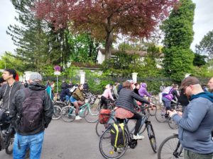 Fahrradkorso Kundgebung erster Mai Grunewald Berlin