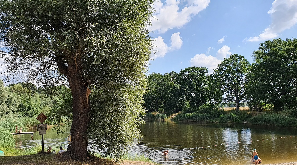 Mahlower See | Baden, Freizeit und Essen