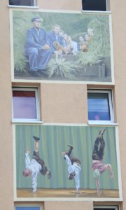 Bilder Stadtarchiv Illusionsmalerei Neue Wohnstadt Teltow Breakdance