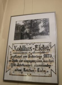 Heimatmuseum Zehlendorf Kohlhaas Eiche Schild