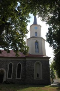 Kirchturm Seitlich Kirche St Andreas Teltow