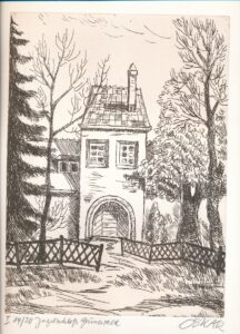 Jagdschloss Grunewald. Zeichnung von Oskar.