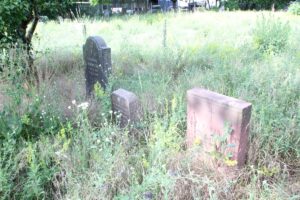 Grabsteinreihe Friedhof Schönow