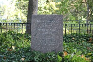 Kleist-Denkmal Wannsee Grabstein Kleist und Vogel