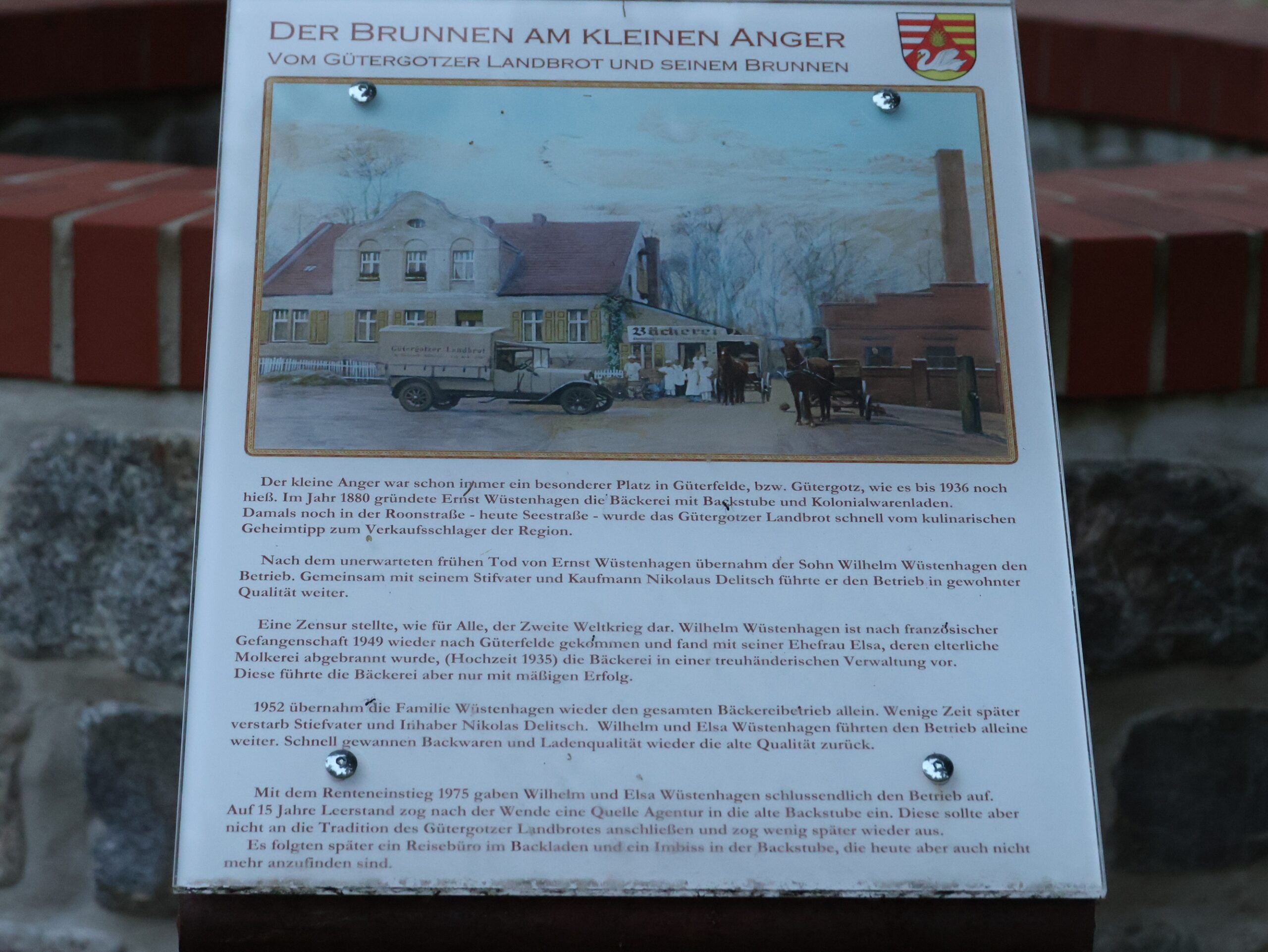 Infotafel Brunnen Güterfelde