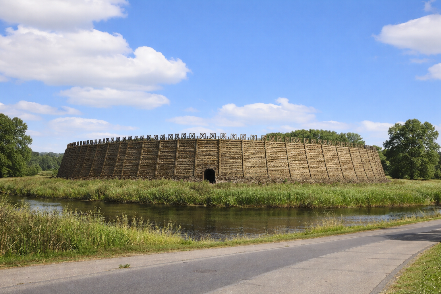Slawenburg und Deutsche Burg in Saarmund