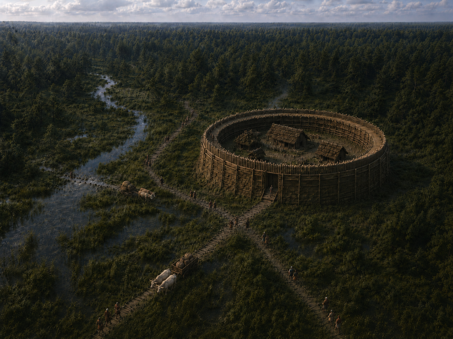 KI Rekonstruktion der Burg am Teltowdamm